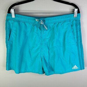Adidas mens blue short swim trunks‎ size XL